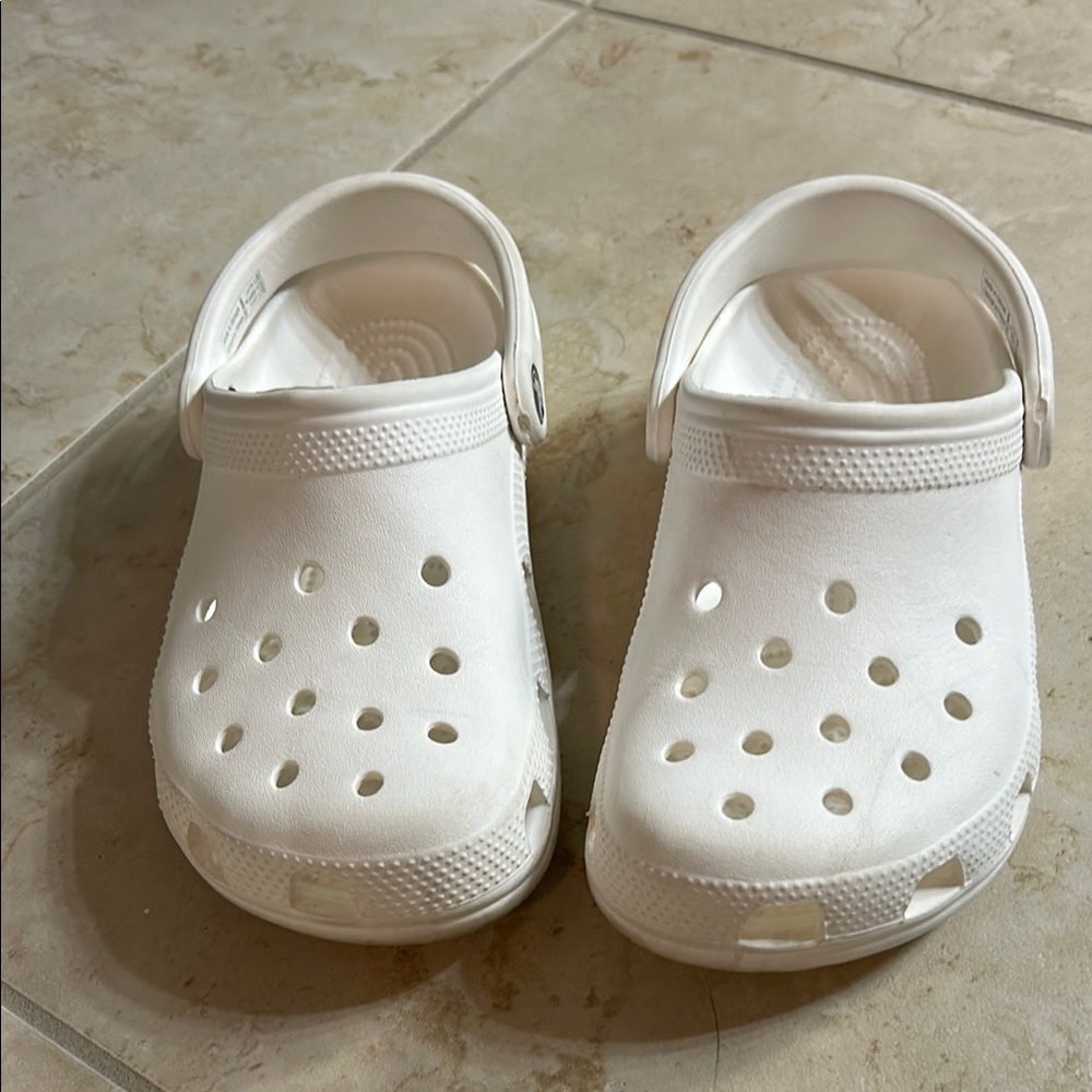 White Crocs